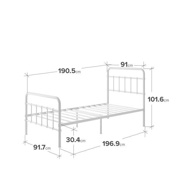 Symple Stuff Wigan Farmhouse Metal Bed Frame & Reviews Wayfair.co.uk